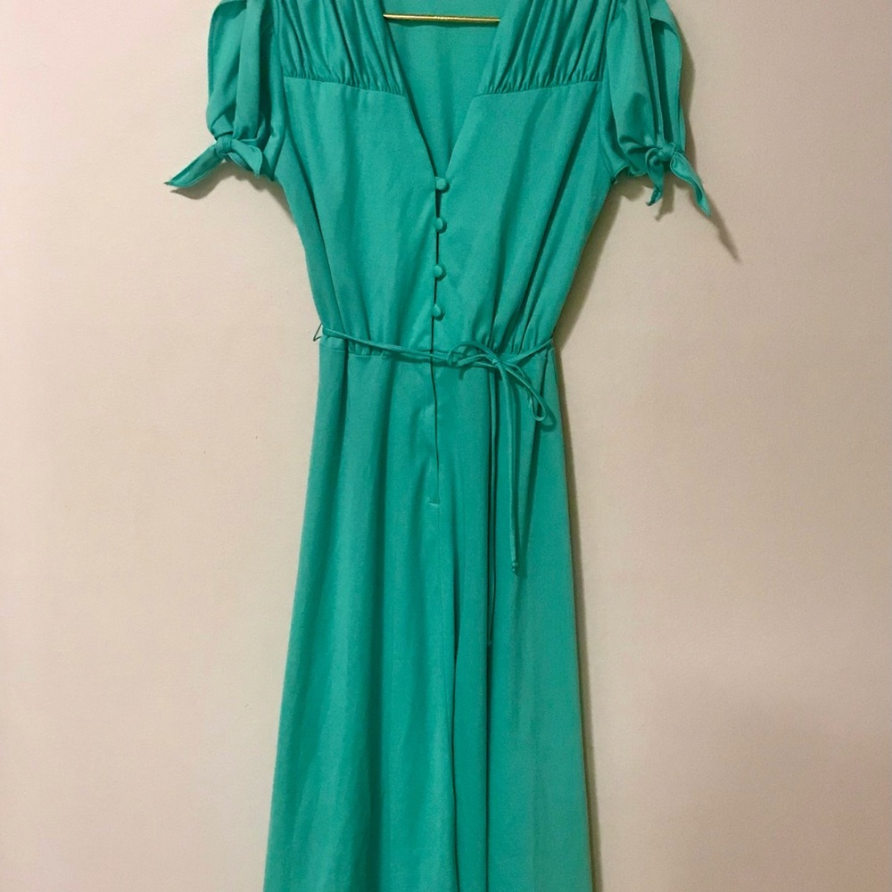 Vintage Teal Dress